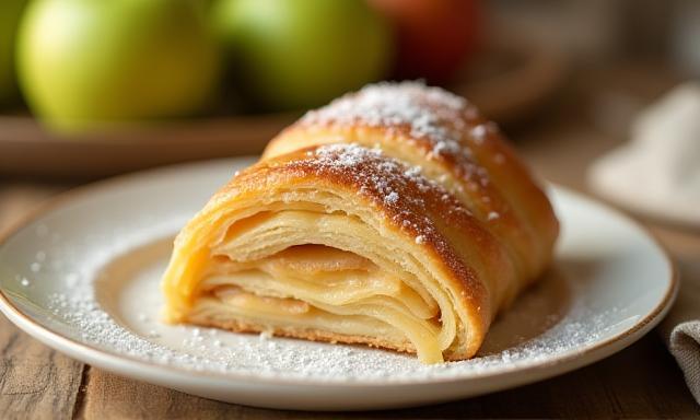 Frischer Apfelstrudel