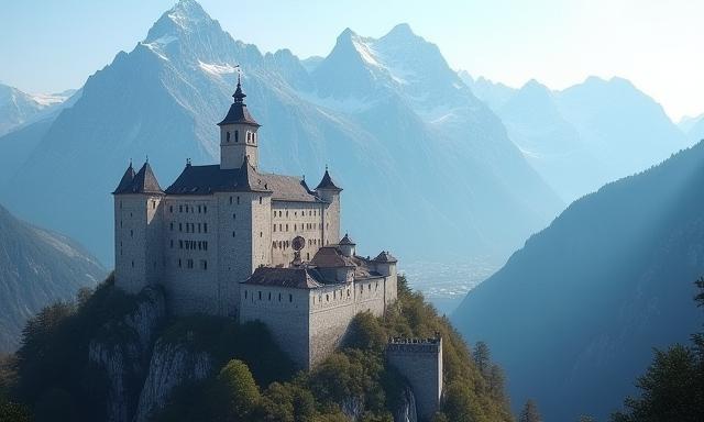 Festung Hohensalzburg mit Bergkulisse